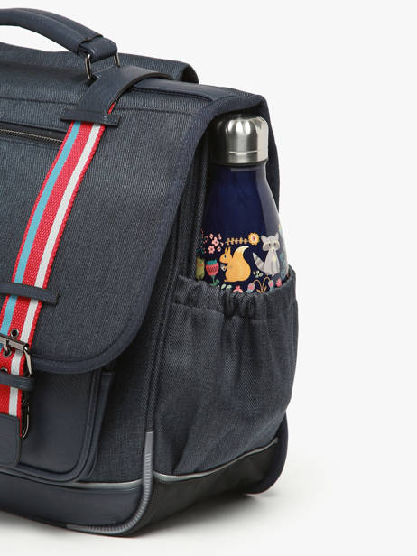 Cartable 3 Compartiments Cameleon Bleu vintage urban PBVBCA41 vue secondaire 5