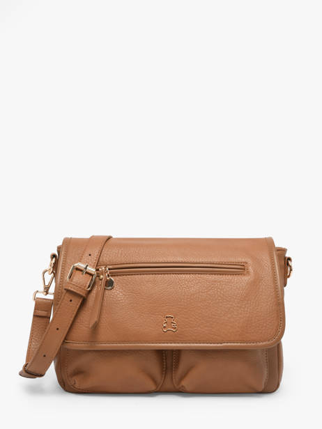 Sac Bandoulière Zip Lulu castagnette Marron zip ALENA