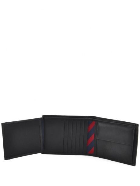 Portefeuille Cuir Tommy hilfiger Noir johnson AM00665 vue secondaire 4