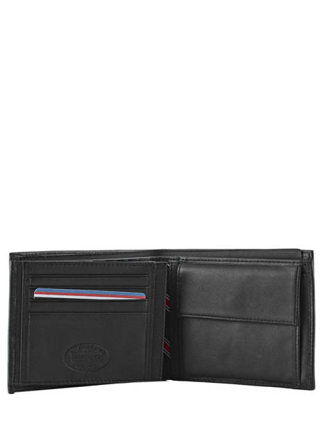 Portefeuille Cuir Tommy hilfiger Noir eton AM00657 vue secondaire 2