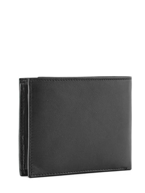 Portefeuille Cuir Tommy hilfiger Noir eton AM00657 vue secondaire 1
