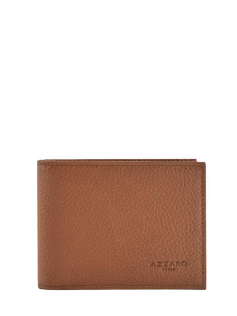 Portefeuille Cuir Azzaro Marron trigger AZ907129