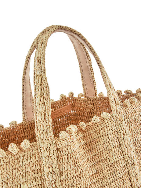 Raffia Shoulder Bag Le Cabas Pompoms Vanessa bruno Beige cabas raphia 75V40414 other view 2