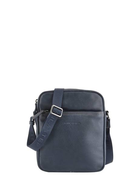 Crossbody Bag Lancaster Blue soft vintage homme 14