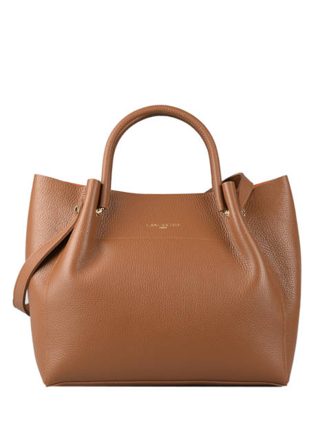 Sac Shopping Foulonne Double Cuir Lancaster Marron foulonne double 20