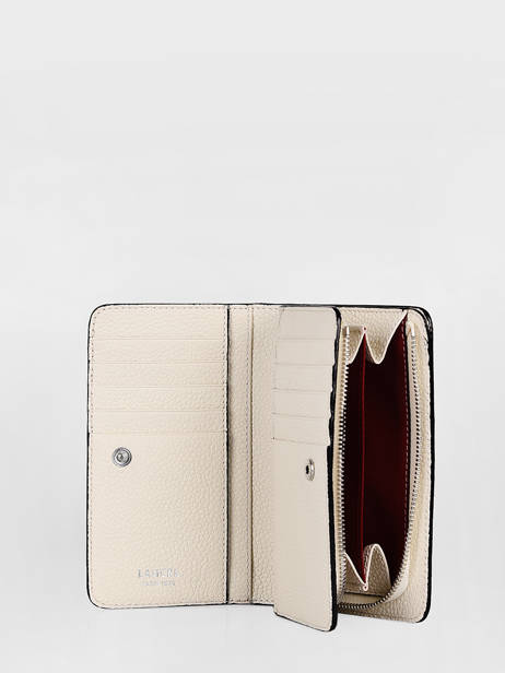 Portefeuille Rectangulaire Zippé Ninon Cuir Lancel Beige ninon A11123 vue secondaire 1