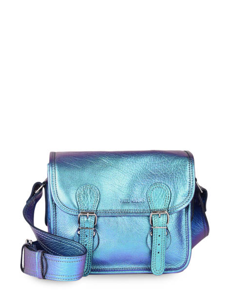 Leather La Sacoche Scarabee Crossbody Bag Paul marius Blue scarabee SACOSSCA