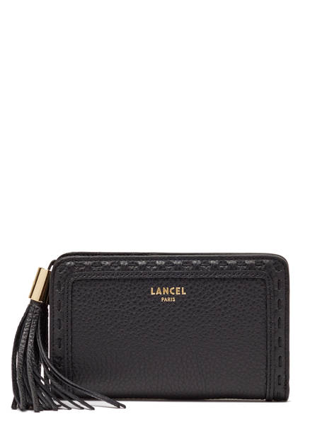 Portefeuille Compact Premier Flirt Cuir Lancel Noir premier flirt A11136