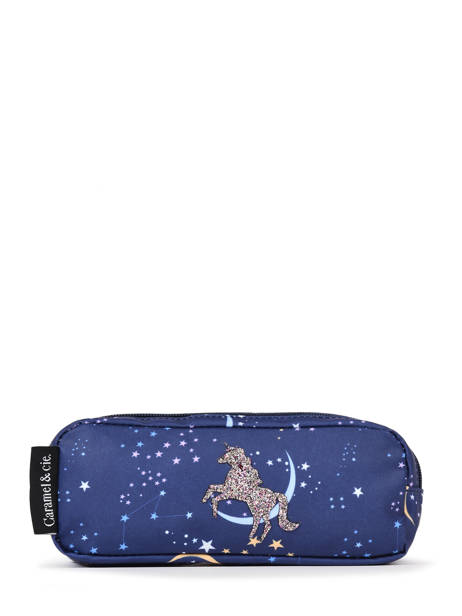 2-compartment Pouch Caramel et cie Blue boheme FI