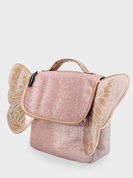 Mini Backpack Caramel et cie Pink glitter - SBB07-MI other view 2