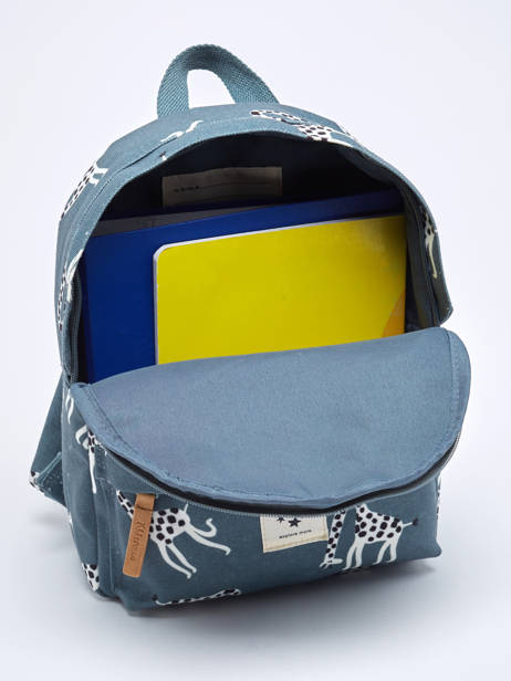 Mini Backpack Kidzroom Blue paris stories 2447 other view 6