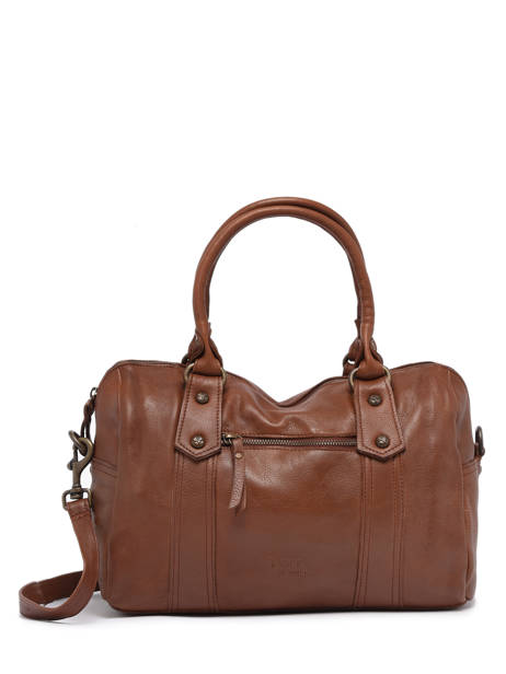 Sac PortÃ© Main Cow Basilic pepper Marron cow BCOW47