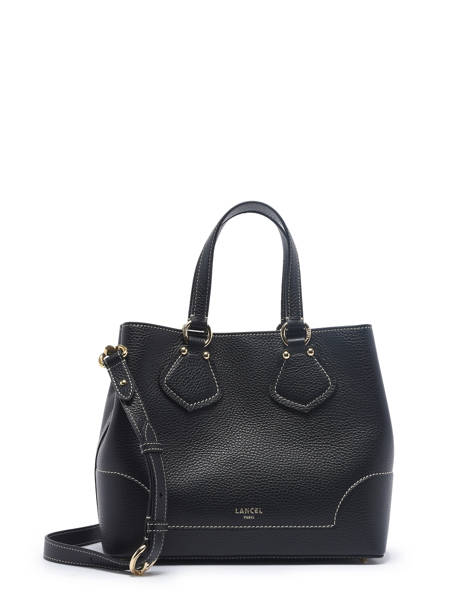 Small Leather Néo Izy Satchel Lancel Black neo izy A12133