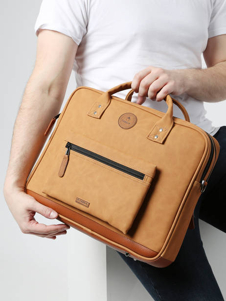 Business Bag Cabaia Brown laptop MESS other view 1
