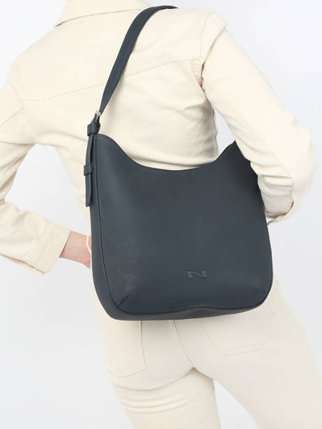 Sac Porté épaule Rumba Cuir Nathan baume Bleu nathan 53 vue secondaire 1