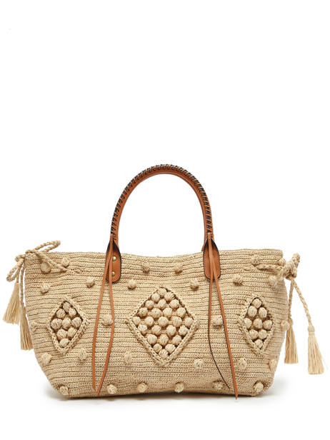 Sac PortÃ© Ã©paule Raphia Gerard darel Beige raphia E454