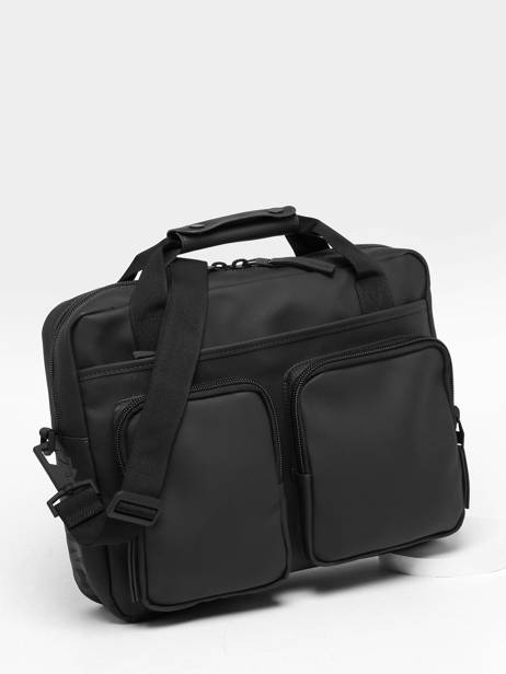 Laptop Bag Rains Black travel 14250 other view 2